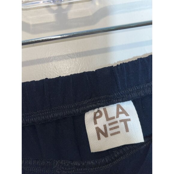 Planet By LAuren G Navy Blue High Rise Wide Leg Palazzo Pants Stretch Women OS - Picture 4 of 9